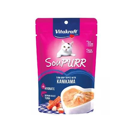 น้ำซุปสำหรับแมว VITAKRAFT SOUPURR TUNA SOUP TOPPED WITH KANIKAMA 50 ก._0