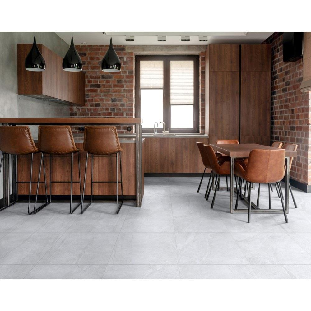 กระเบื้องพื้นพอร์ซเลน 60x60 ซม. COTTO เอ็ม สโตน ขาว (HYG) PM 1.44M2
