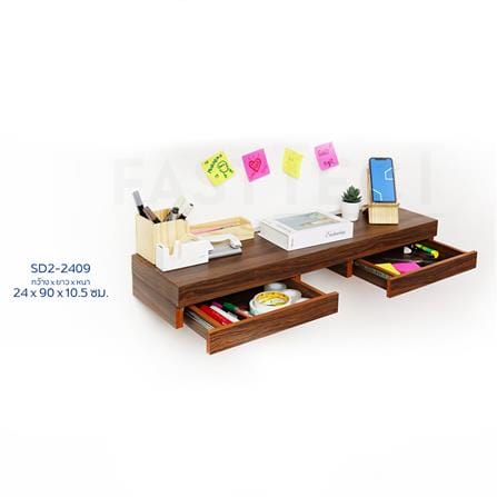 หิ้งพระติดผนัง 2 ลิ้นชัก FASTTECT SD2-2409-P สีไวท์โอ๊ค_10