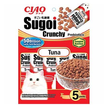 ขนมแมว CIAO SUGOI CRUNCHY PLUS PREBIOTICS TUNA 22 ก. แพ็ก 5 ชิ้น_0