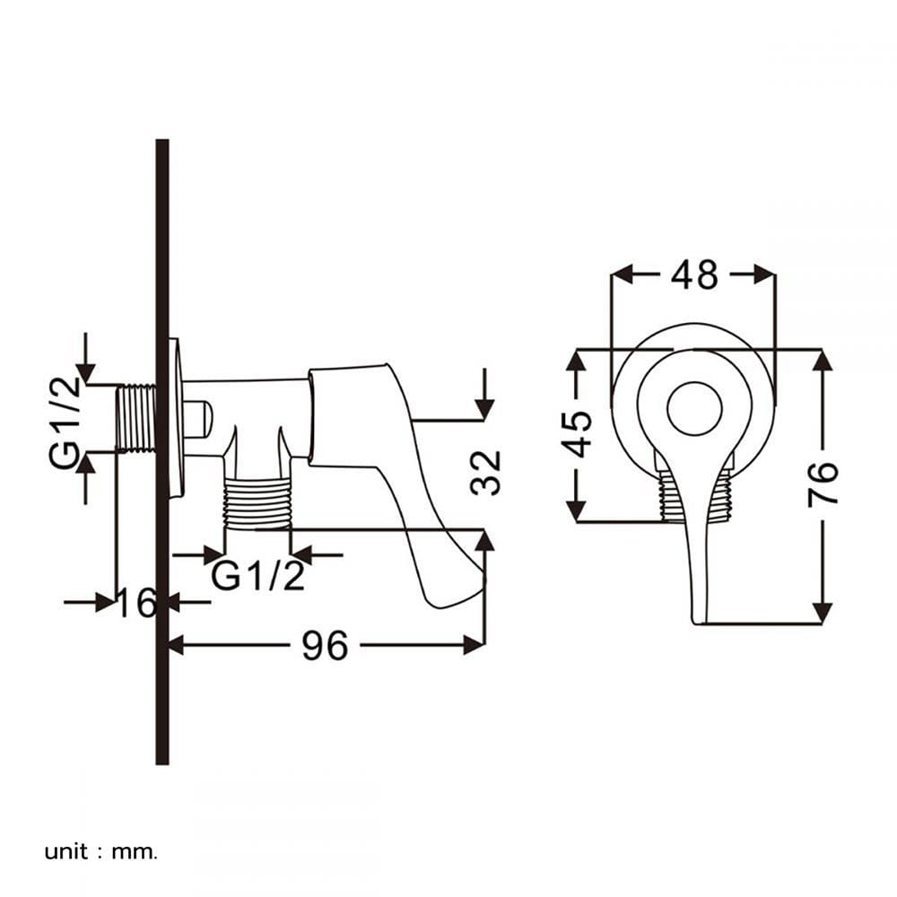 วาล์วฝักบัว 1 ทาง BEN BN 4994-VALVE