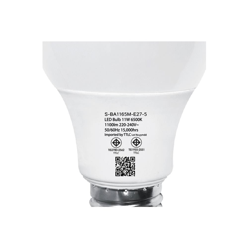หลอด LED SHINING 11 วัตต์ DAYLIGHT E27 แพ็ก 6 ชิ้น