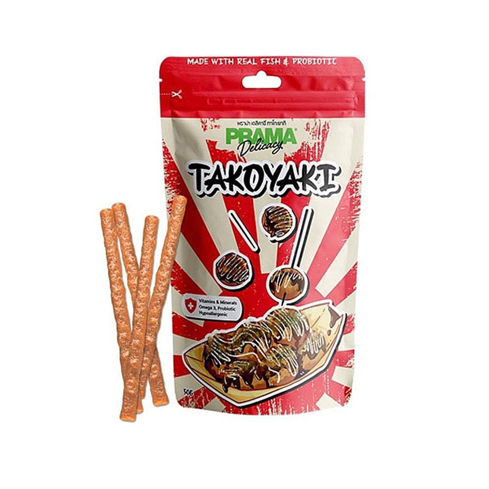 ขนมสุนัข PRAMA DELICACY รสทาโกยากิ 50 ก.