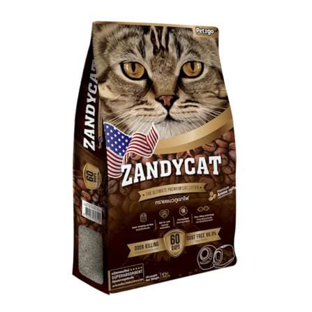 ทรายแมวภูเขาไฟ ZANDYCAT LITTER PREMIUM กลิ่นกาแฟ 12 ลิตร_0