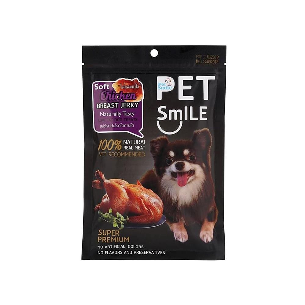 ขนมสุนัข PETSMILE รสไก่อบนิ่ม 50 ก.
