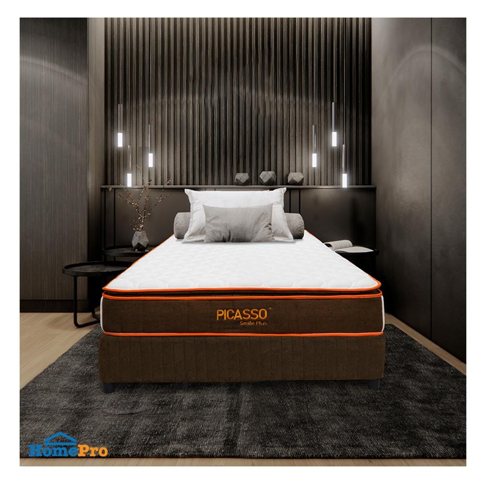 ที่นอนพ็อกเก็ตสปริง 3.5 ฟุต สุญญากาศ PICASSO COMFORT รุ่น SMILE PLUS