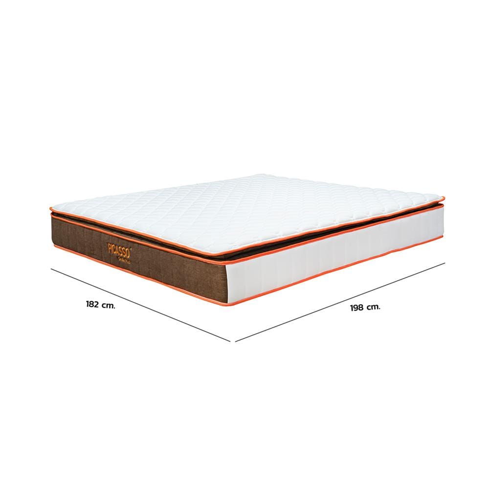 ที่นอนพ็อกเก็ตสปริง 6 ฟุต สุญญากาศ PICASSO COMFORT รุ่น SMILE PLUS