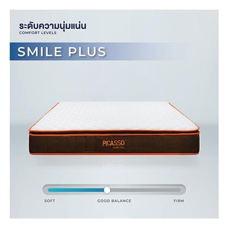 ที่นอนพ็อกเก็ตสปริง 5 ฟุต สุญญากาศ PICASSO COMFORT รุ่น SMILE PLUS_6