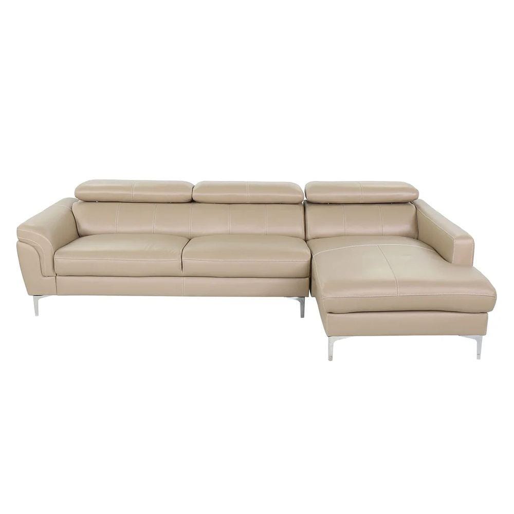 โซฟาเข้ามุมขวา SB FURNITURE GEEZER สีน้ำตาลอ่อน