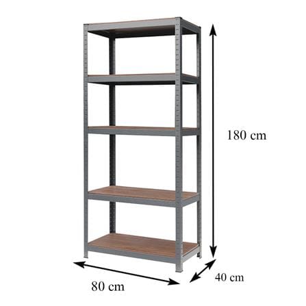 ชั้นวางของโล่ง 5 ชั้น FURDINI ZIR5MDF99 สีวอลนัท_5