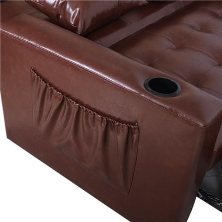 โซฟาเบด AS FURNITURE CHARLOTTE LBWB22 PVC สีน้ำตาลเข้ม_3
