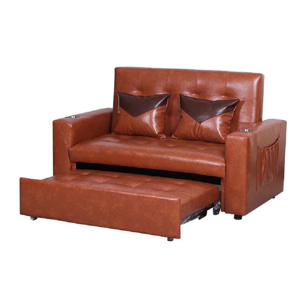 โซฟาเบด AS FURNITURE CHARLOTTE LBWB21 PVC สีน้ำตาลอ่อน