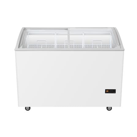ตู้แช่แข็งฝากระจกโค้ง HAIER SD-407DP 10.3 คิว สีขาว_0