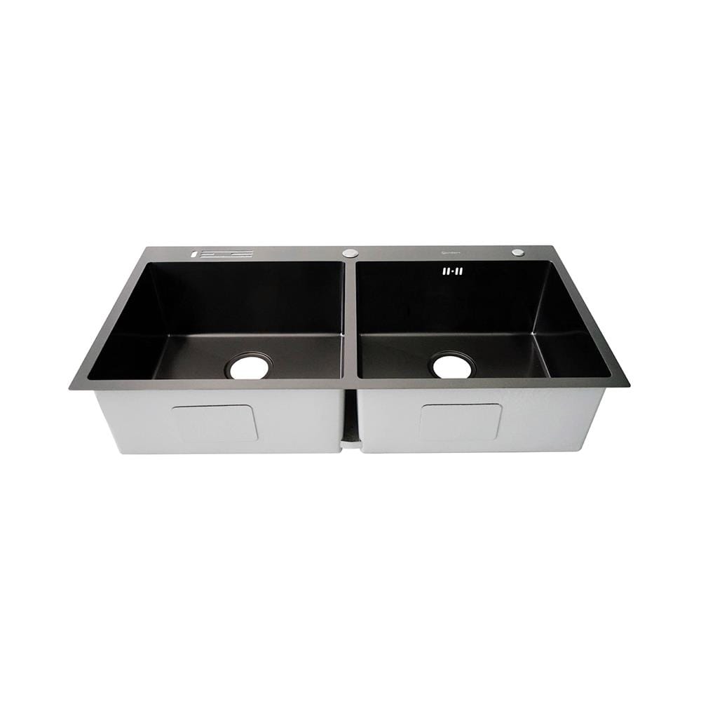 ซิงค์ฝัง 2 หลุม DYNA HOME WD10050TD-BK สีดำ