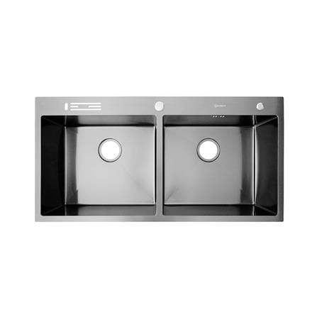 ซิงค์ฝัง 2 หลุม DYNA HOME WD10050TD-BK สีดำ_0