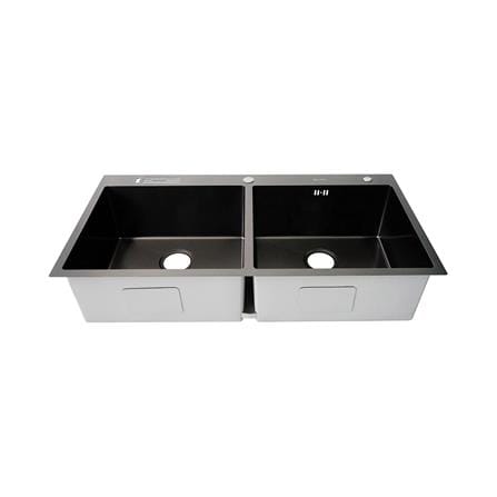 ซิงค์ฝัง 2 หลุม DYNA HOME WD10050TD-BK สีดำ_2