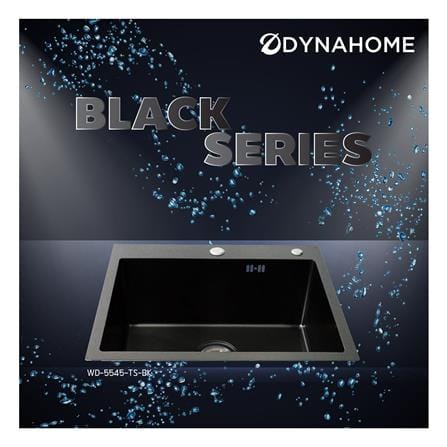 ซิงค์ฝัง 1 หลุม DYNA HOME WD5545TS-BK สีดำ_7