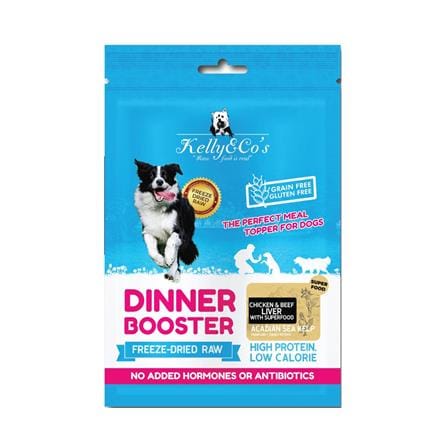 ผงโรยอาหารสุนัข KELLY&CO DINNER BOOSTER GOLD CHICKEN & BEEF LIVER 50 ก.