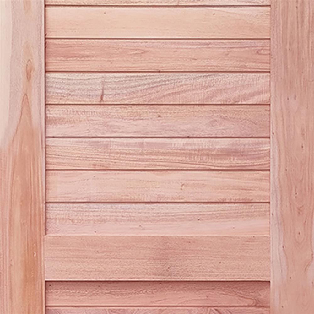 ประตูไม้ดูริโอ MODERN DOORS CE-22 ลวดลาย 80X200 ซม. สีธรรมชาติ ไม่เจาะลูกบิด