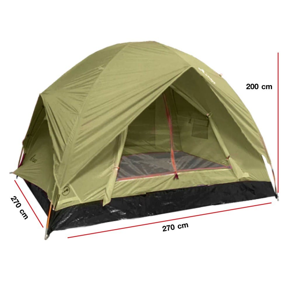 เต็นท์สำหรับ 5-6 คน EQUINOX ECO DOME 5 สีเขียว