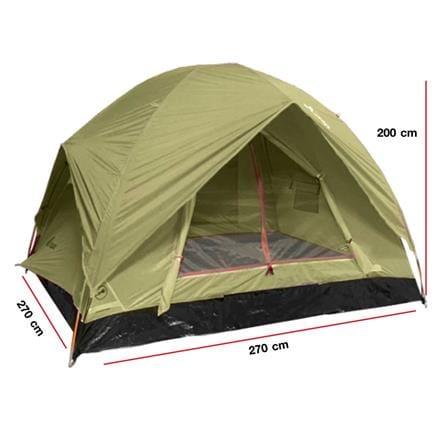 เต็นท์สำหรับ 5-6 คน EQNOX ECO DOME 5 สีเขียว_3