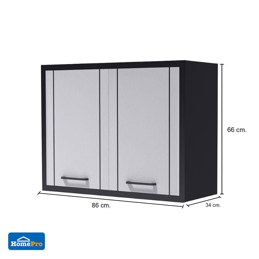 ตู้แขวนคู่ CABIN HARVIN 86x66 ซม. สีเทา