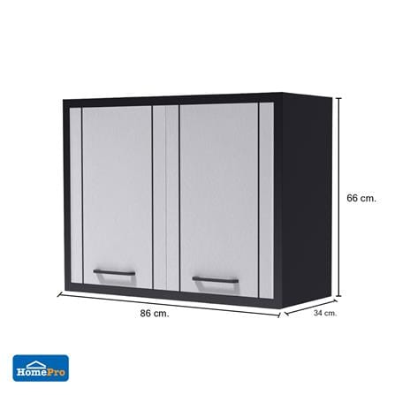 ตู้แขวนคู่ CABIN HARVIN 86x66 ซม. สีเทา_5