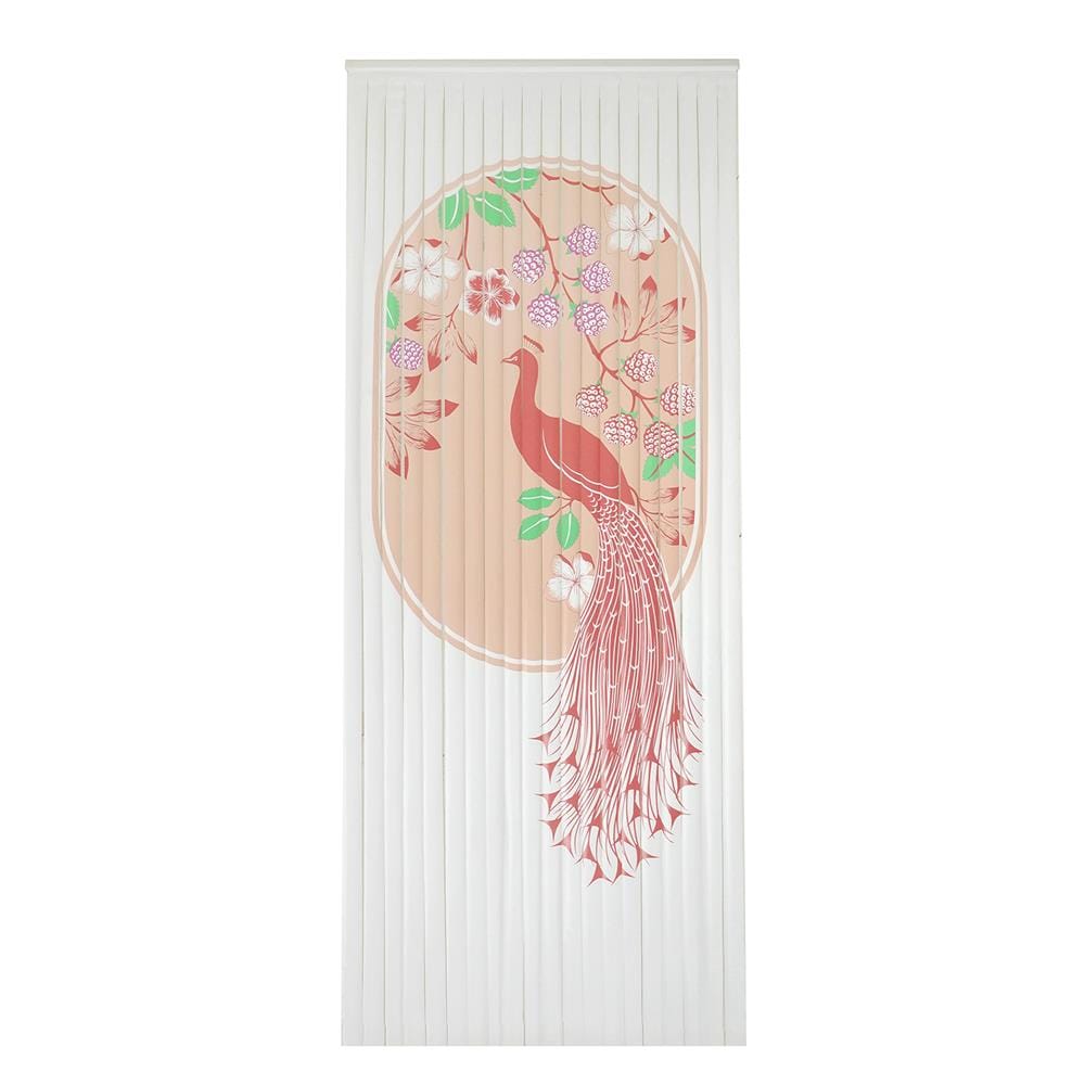 มู่ลี่ PVC HOME LIVING STYLE นกยูง 80X200 ซม. สีชมพู