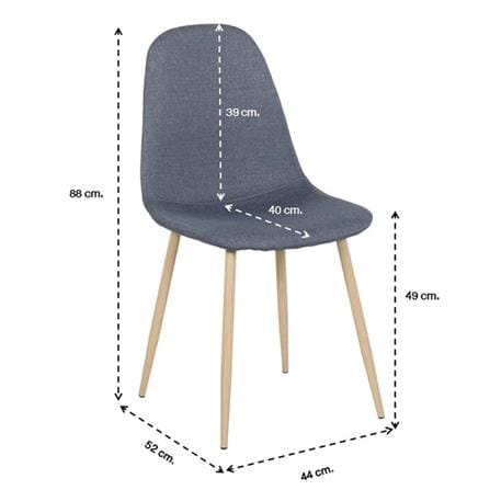 เก้าอี้ทานข้าว SB FURNITURE LASTA B สีน้ำเงินเข้ม_5