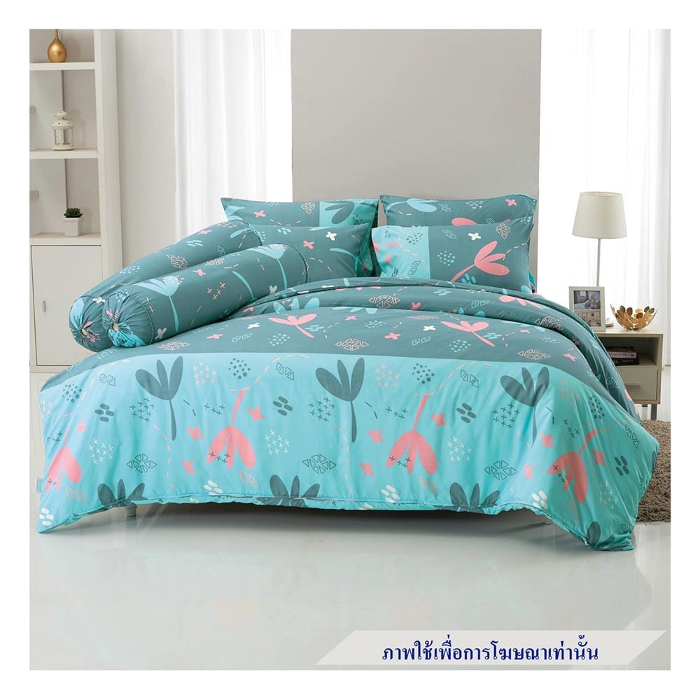 ชุดผ้าปูที่นอน 6 ฟุต 5 ชิ้น TULIP DELIGHT 60012-DL102