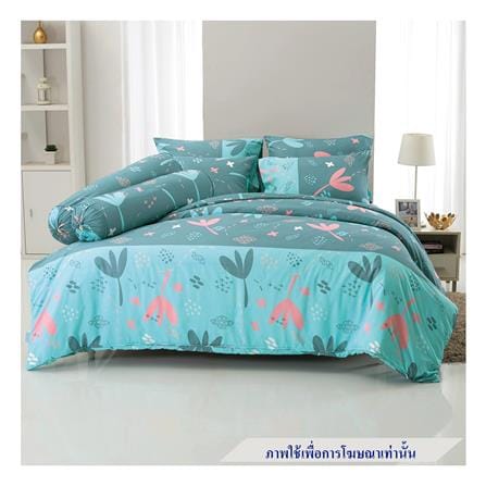 ชุดผ้าปูที่นอน 6 ฟุต 5 ชิ้น TULIP DELIGHT 60012-DL102