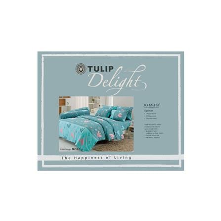 ชุดผ้าปูที่นอน 6 ฟุต 5 ชิ้น TULIP DELIGHT 60012-DL102_3