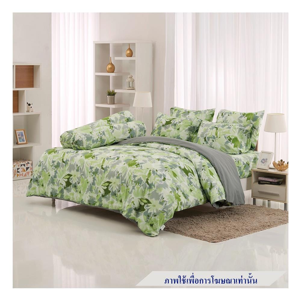 ชุดผ้าปูที่นอน 6 ฟุต 5 ชิ้น TULIP DELIGHT 60012-DL100