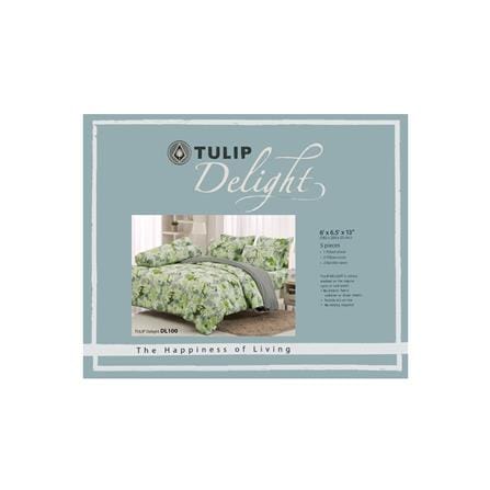 ชุดผ้าปูที่นอน 6 ฟุต 5 ชิ้น TULIP DELIGHT 60012-DL100_3