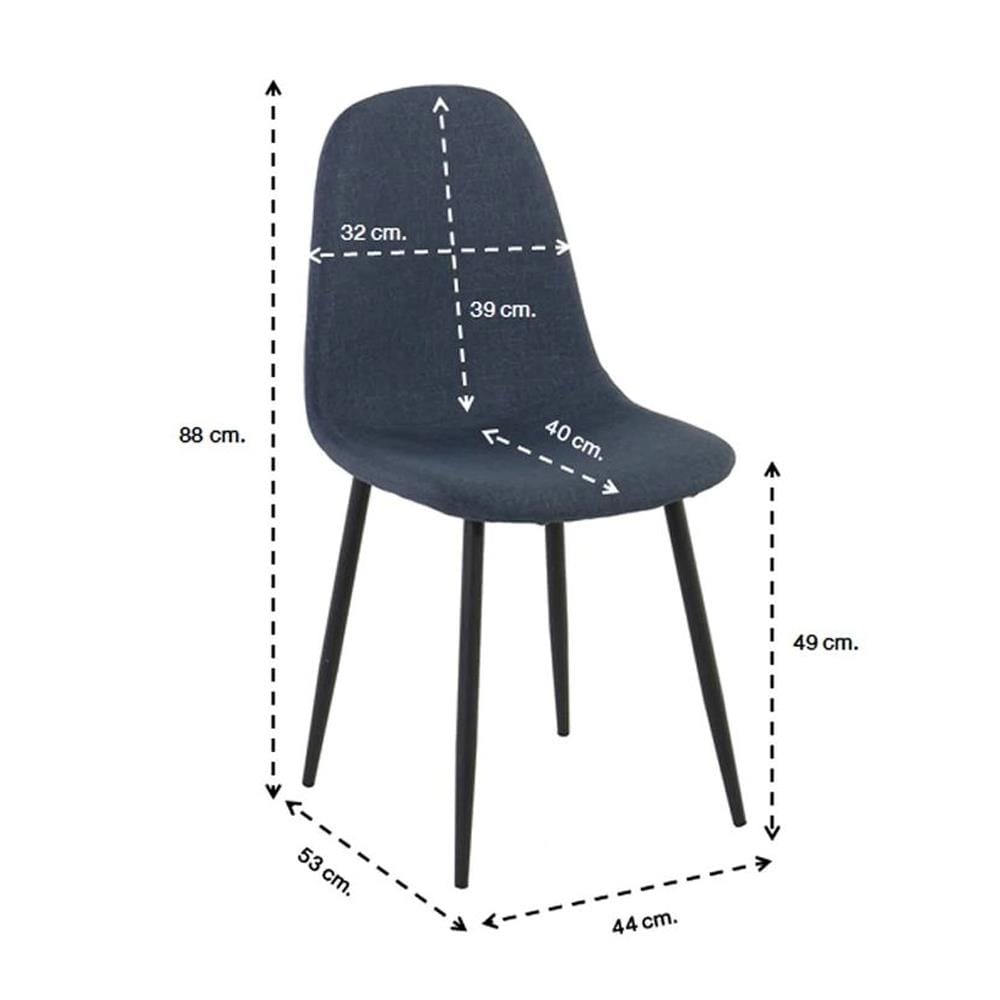 เก้าอี้ทานข้าว SB FURNITURE LALADA สีน้ำเงินเข้ม