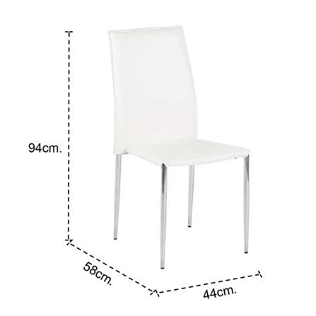 เก้าอี้ทานข้าว SB FURNITURE YINTA สีขาว_3