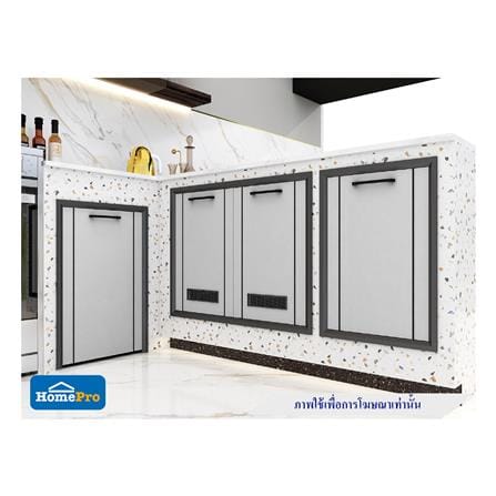 บานซิงค์คู่ CABIN HARVIN 84x64 ซม. สีเทา_2