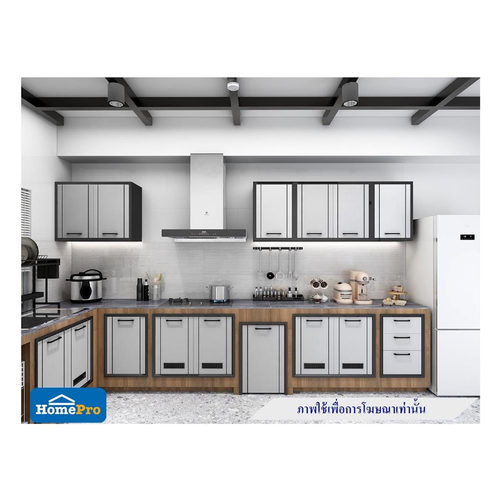 บานถังแก๊ส CABIN HARVIN 49.5x75 ซม. สีเทา