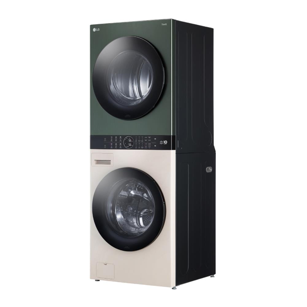 ตู้ซักผ้าและอบผ้า LG WT2116SHEG 21/16 กก. 1000RPM HEAT PUMP อินเวอร์เตอร์ สีเขียวเบจ