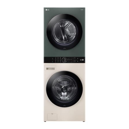 ตู้ซักผ้าและอบผ้า LG WT2116SHEG 21/16 กก. 1000RPM HEAT PUMP อินเวอร์เตอร์ สีเขียวเบจ_0