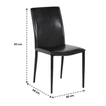 เก้าอี้ทานข้าว SB FURNITURE ALADIN สีดำ_5