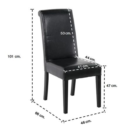 เก้าอี้ทานข้าว SB FURNITURE ZEAL ESPRESSO สีดำ_4
