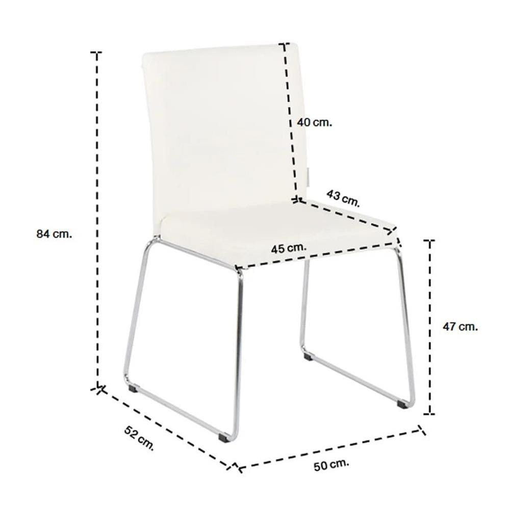 เก้าอี้ทานข้าว SB FURNITURE MOTTO 2 SL G-25 สีขาว