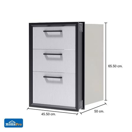 ตู้ลิ้นชัก 3 ชั้น CABIN HARVIN 45.5x65.5 ซม. สีเทา_6