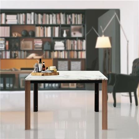 โต๊ะทานข้าว SB FURNITURE HINTEY สีขาว_1