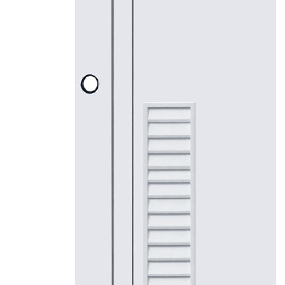 ประตูห้องน้ำ UPVC ECO-DOOR PG3 70X200 ซม. สีขาว เจาะลูกบิด