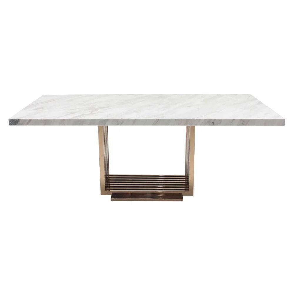 โต๊ะทานข้าว SB FURNITURE CHESTER A200 สีขาว