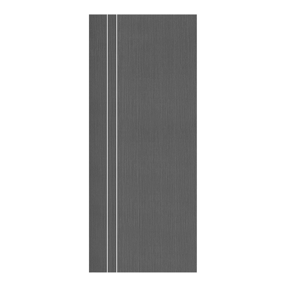 ประตูภายใน UPVC ECO-DOOR PE1 80x200 ซม. สีเทาเข้ม ไม่เจาะลูกบิด