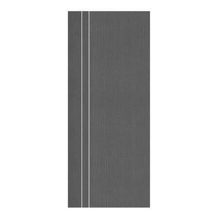 ประตูภายใน UPVC ECO-DOOR PE1 80x200 ซม. สีเทาเข้ม ไม่เจาะลูกบิด