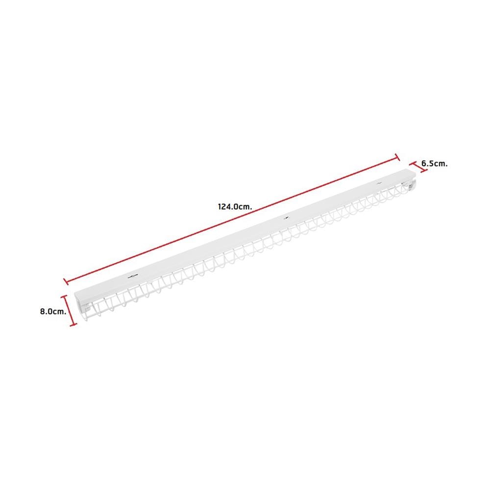 โคมตะแกรงลวด CARINI NY1X18G 1X1200 สีขาว